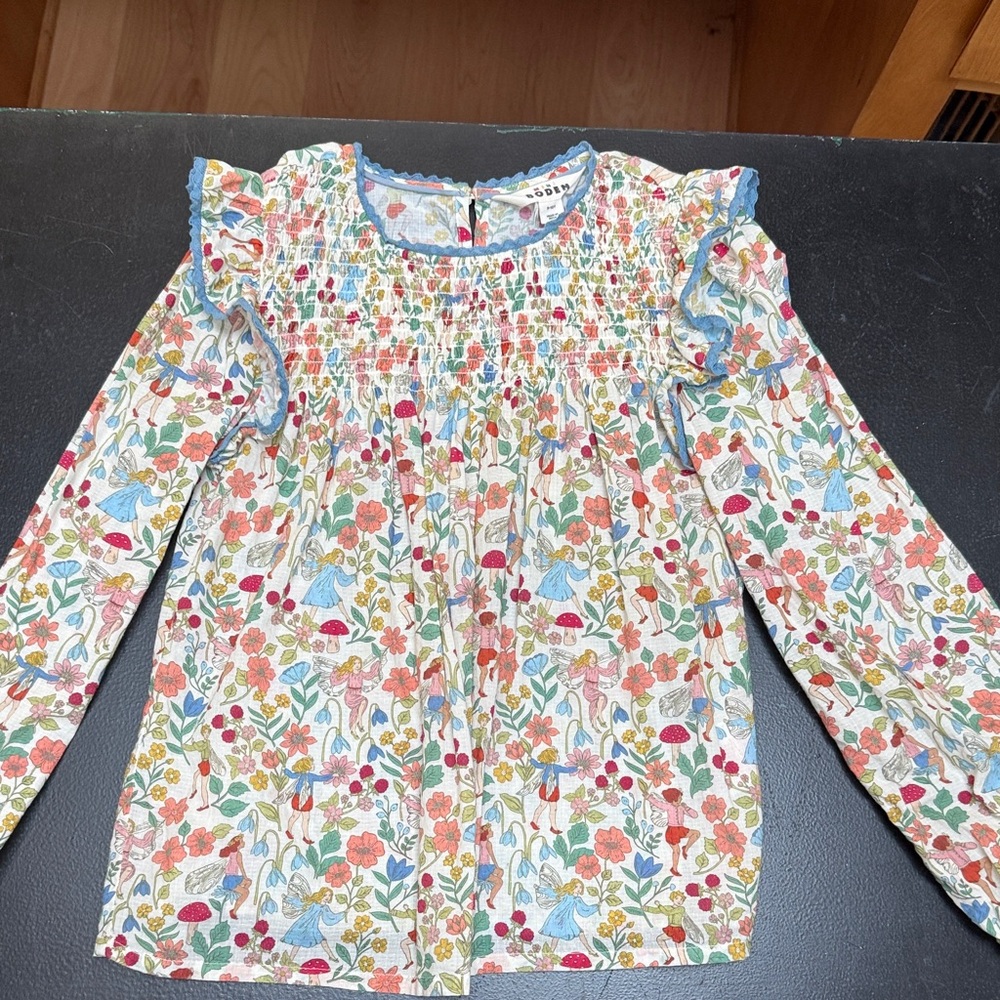 Floral Long Sleeve Kids Top
